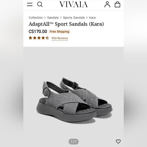 Vivaia slingback sport sandals - Picture 2 of 6